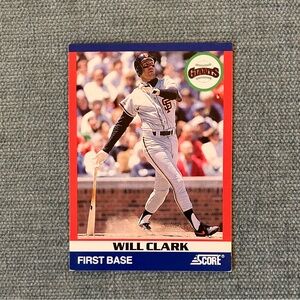 1991 Score Baseball Card Trading Card